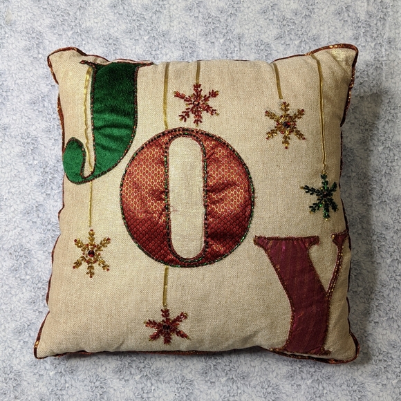 Pier 1 Other - Pier 1 JOY holiday Christmas accent pillow